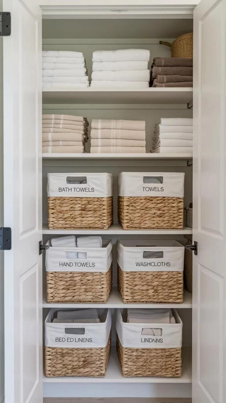 How to Create a Luxury Linen Closet That Actually Stays Organized