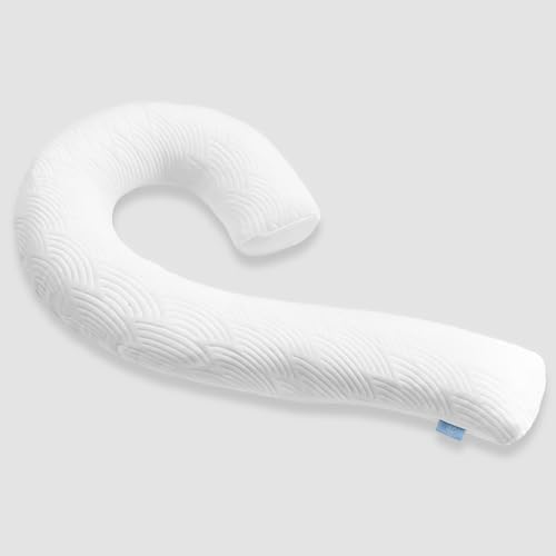 Body Pillow for Adults, Swan Bed Pillow Insert for Sleeping, 49 In by SchnauzerHome