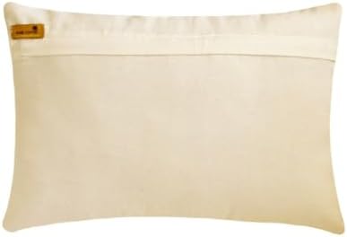 The HomeCentric Gold 12"x14" Lumbar Pillow Cover, Silk Beaded, Sequins & Pearls - Image 3