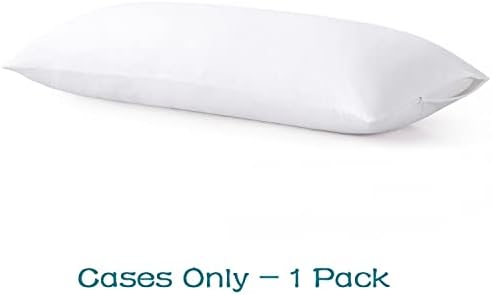 100% Cotton Zippered Body Pillow Cover, Super Soft & Breathable Body Pillow - Image 2