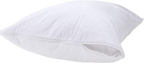 2 Pack Waterproof Feather Proof Pillow Protectors - Image 2