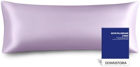 Satin Body Pillow Cover Similar to Silk Body Pillow Pillowcase 1 Pack, Smooth by DOWNSTORIA