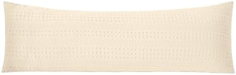 100% Coton Waffle Weave Body Pillow Pillowcase 1 Pack, Ultra Soft Aesthetic - Image 6