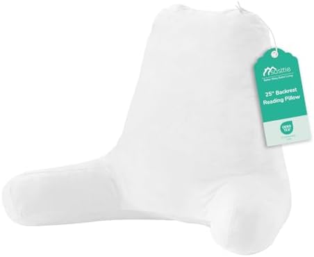 Sasttie Reading Pillow for Bed, Back Pillow for Sitting Up by SASTTIE