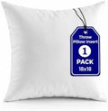 QUBA LINEN Throw Pillow Inserts, 18x18 Inches by QUBA+LINEN