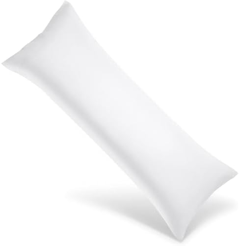 Body Pillow Cover with Zipper 20x72 Cotton Long Body Pillowcase Lumbar Pillow by AtikshBeddings