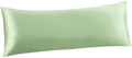 Ersmak Satin Body Pillow Cover, 20x54 Inches Sage Green Ultra Soft Satin Pillow by Ersmak
