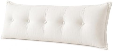 WOWMAX Headboard Pillow Queen Bolster Reading Pillow by WOWMAX