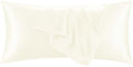1 Pack Satin Pillowcase Beige Body Size 20x54 Inch by QJFabricCO