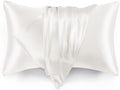 Love's cabin Satin Pillowcase Set of 2 Standard Size 20x26, Cooling Pillow by Lovescabin