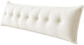 WOWMAX Headboard Pillow Twin XL Dorm Bolster Reading Pillow by WOWMAX