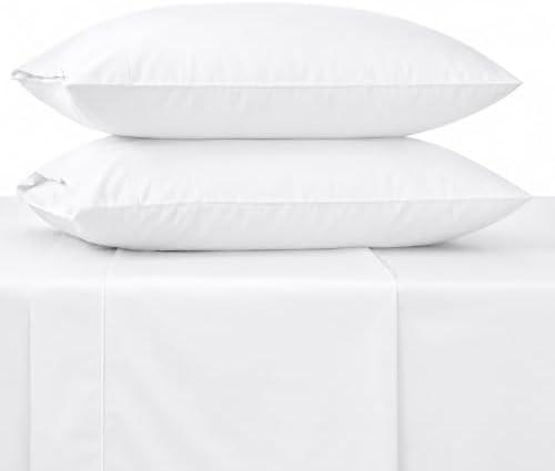 Feather & Stitch 100% Cotton Sateen 500 TC Full Size Bed Sheet Set - Image 4