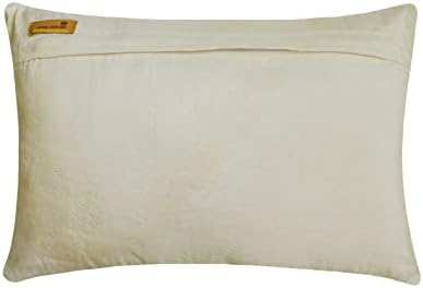 The HomeCentric Ivory Lumbar Pillow Cover, 12x26 inch Lumbar Pillow Cover - Image 4