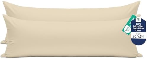 ROYALE LINENS Microfiber Body Pillow Cover by ROYALELINENS