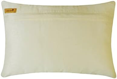The HomeCentric Ivory Lumbar Pillow Cover, 12x26 inch Lumbar Pillow Cover - Image 3
