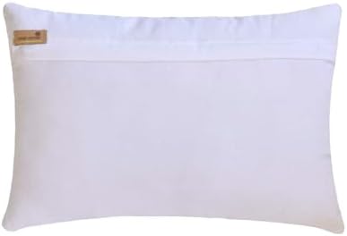 The HomeCentric Decorative Ivory & Gold 12"x14" Lumbar Pillow Cover, Jacquard - Image 3