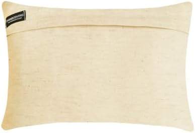 Pack of 2 Decorative Lumbar Pillow Cover Gold, Hand Embroidery Oblong Pillow - Image 3