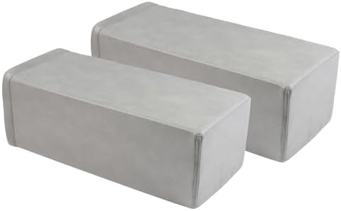 2 Pack Couch Arm Rest Pillow, High Density Foam Armrest Cushion, Removable & by MMuteTouch