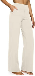 Mens Faux Fur Pants for Winter, Cream White by MEGAYESHome