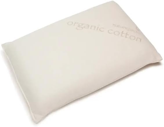 Naturepedic Organic Latex Pillow - Standard Bed Pillow with Soft Comfort - Luxury Pillow with Adjustable Fill for Comfortable Sleeping, Back Support and Neck Pain Relief