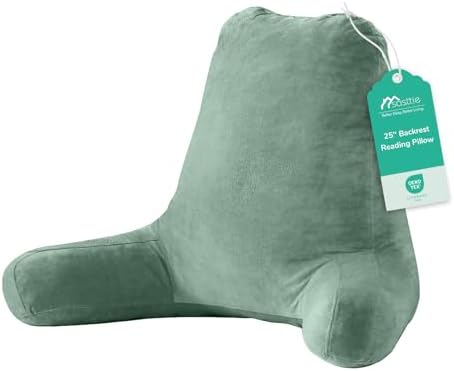Sasttie Reading Pillow for Bed, Back Pillow for Sitting Up by SASTTIE