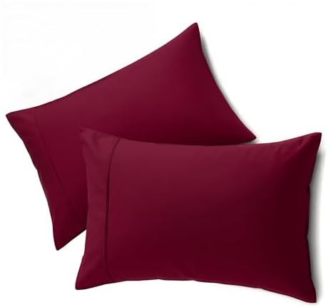 QUEENSBAY King Pillow Cases Set of 2, Microfiber Cooling Pillowcases, Soft by Queensbay