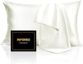 INFIIXSO Silk Pillow Cases King Size Set of 2, Hidden Zipper by INFIIXSO