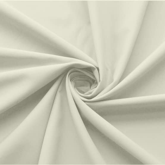 Ruffled Bed Skirt with Split Corners-Dust Ruffle - 21" Drop 100% Microfiber Soft,Sheen & Luxurious Look - Bed Skirts (Ivory -Twin)
