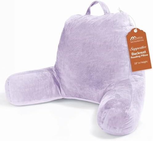 Sasttie Reading Pillow for Bed, Back Pillow for Sitting Up by SASTTIE