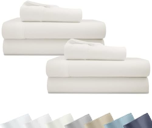 California Design Den 2-Pack Soft 100% Cotton Extra Long Twin Sheets Sets by CaliforniaDesignDen
