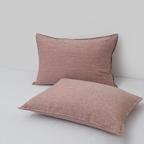 CHUFFED Linen Pillow Cases 2 Pack 100% Linen Standard Pillowcases, Breathable - Image 3