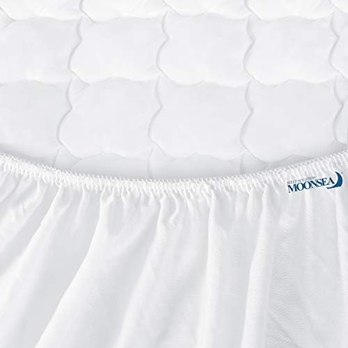 Queen Mattress Pad Thick Quilted Mattress Topper, Air Mattress Cover, Super - Image 4