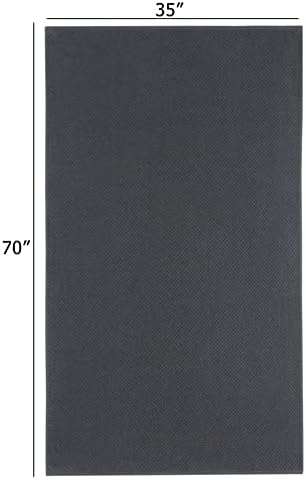 COTTON CRAFT Euro Spa Waffle Weave Bath Sheets - Set of 2 Grey Towel Sheets - Image 3