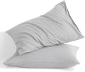 NTBAY Cotton King Pillowcases, Light Grey by NTBAY