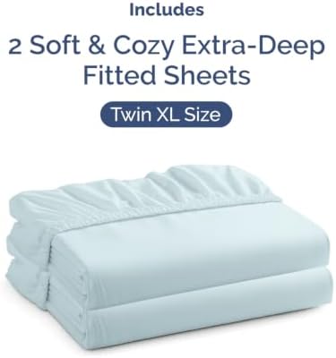 CGK Linens 2 Pack Extra Deep Twin XL Fitted Sheets - Image 4
