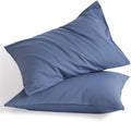 NTBAY Cotton Standard Pillowcases, Denim Blue by NTBAY