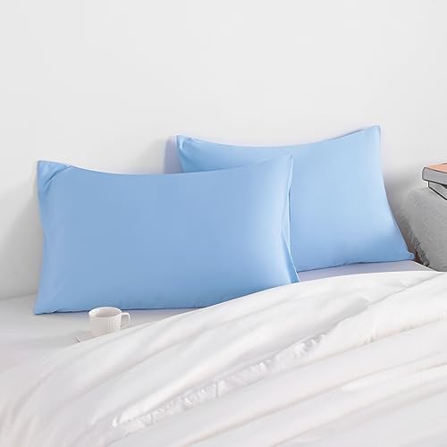 NTBAY Toddler Microfiber Pillowcases, Sky Blue - Image 2