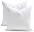 TOPGREEN Feather Down Throw Pillow Inserts 18 x 18, 100% Organic Cotton Shell by TOPGREEN