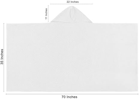 COTTON CRAFT Hooded Bath Towel for Adults – 100% Cotton Waffle Weave Towel - Image 3