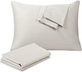 100% Egyptian Cotton King Size Pillow Protectors by ShunjieHome