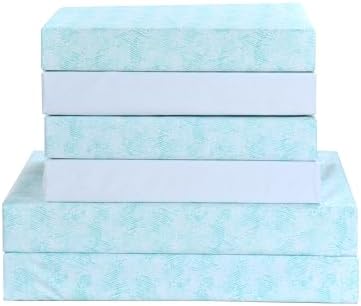 Elegant Comfort 6-Piece Sheet Set Deep Pocket, Twin XL, Wave Aqua - Image 2