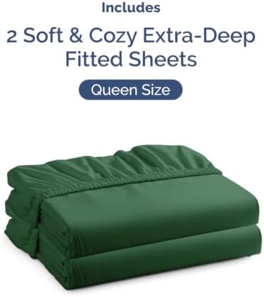 CGK Linens 2 Pack Extra Deep Queen Fitted Sheets - Image 4