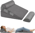 4Pcs Wedge Pillow Set for After Surgery, Acid Reflux Relief, Adjustable Bed by WGAKCED