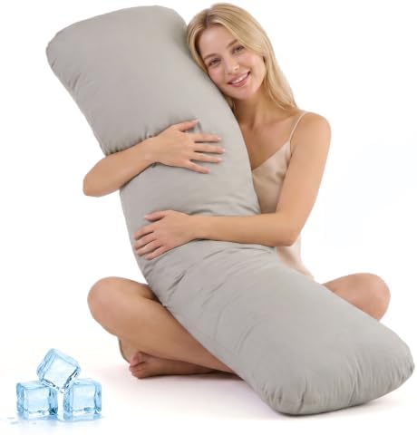 YZ HOME Weighted Body Pillow 8lbs Cooling Body Pillow by YZHOME