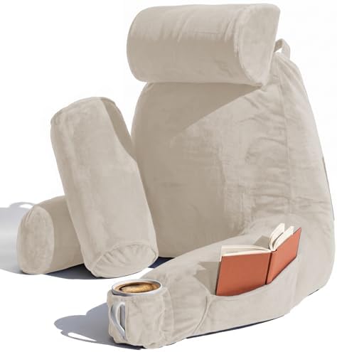 Nestl Reading Pillow for Bed, Back Pillow for Sitting Up in Bed by Nestl