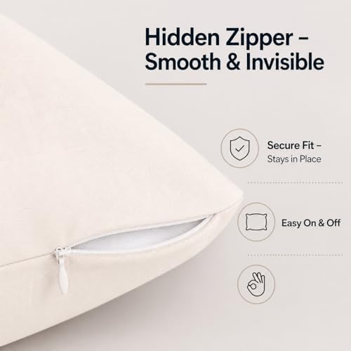 EVOLIVE Body Pillow Cover 21"x54", Microfiber, Hidden Zipper - Image 6