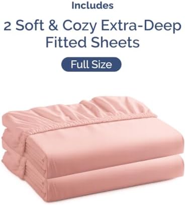 CGK Linens 2 Pack Extra Deep Full Fitted Sheets - Image 4