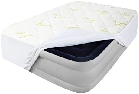 King Size Air Mattress Topper Cover Thick Quilted Pad King, Bamboo Viscose - Image 5