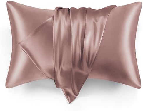 Love's cabin Satin Pillowcase Set of 2 King Size 20x36, Cooling Pillow Covers by Lovescabin