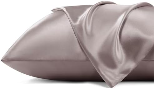 Bedsure Satin Pillowcase with Zipper, Similar to Silk Pillow Cases 2 Pack - Image 6